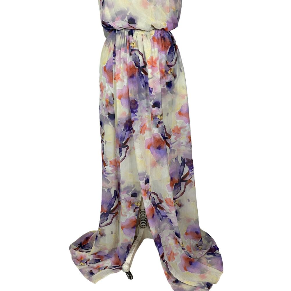 Show Me Your Mumu Floral Kendall Slit Maxi Dress Women Medium Weddings Prom - Picture 7 of 11